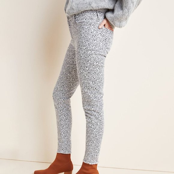 Ella Moss The High-Rise Spotted Skinny Ankle Jeans - Picture 3 of 5